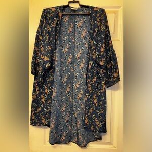 LuLaRoe Multicolor Patterned Kimono size Medium